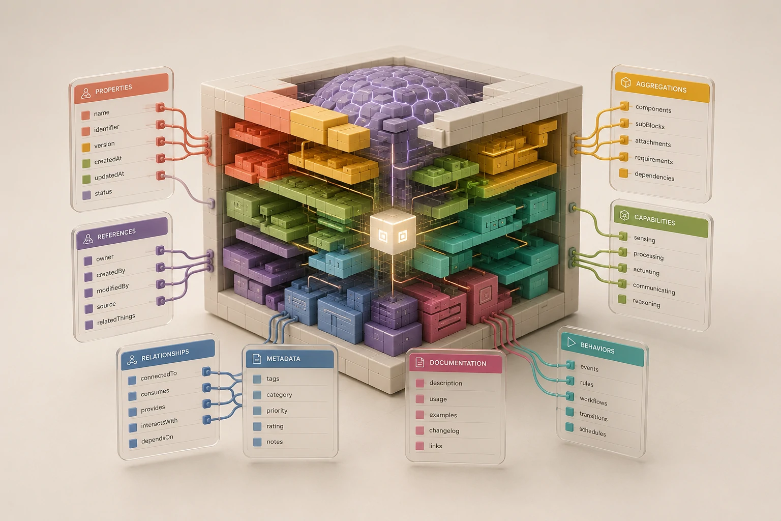 Blocks describe meaning, structure and behavior.