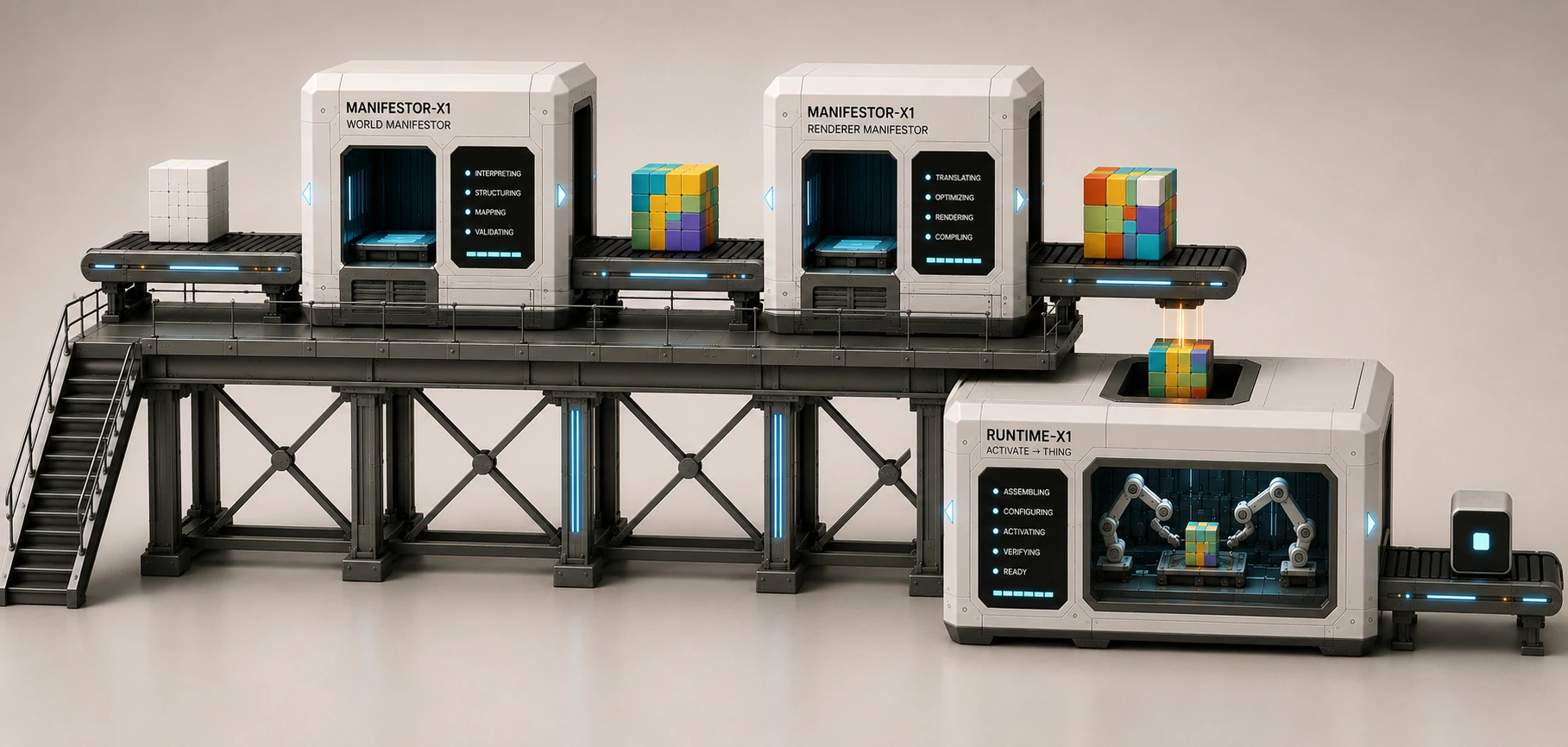 Blocks can be manifested into native forms.